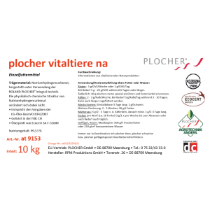 plocher vitaltiere na Einzelfuttermittel 10kg